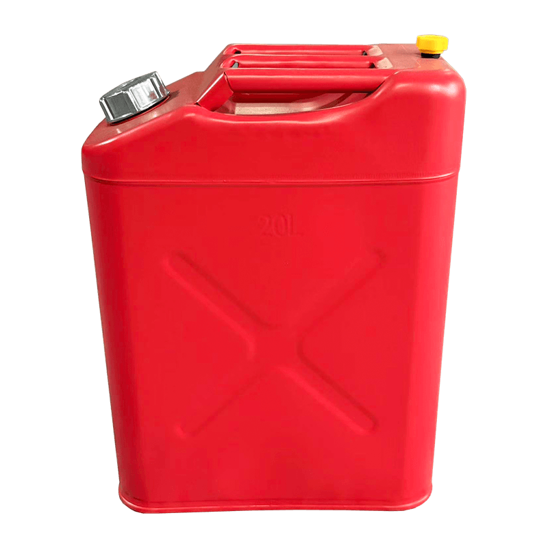 Drum Minyak Merah Matte 10L/20L dengan Penutup Aluminium